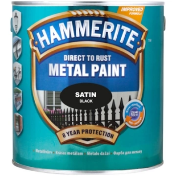 Hammerite Satin Pusmatēta aizsargkrāsa metāla virs