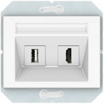 Rozete 1xUSB + HDMI, balta IP20 XP500 Vilma 477910