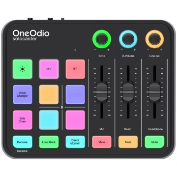 OneOdio Solocaster Audio Mixer and Sound Card IAI5