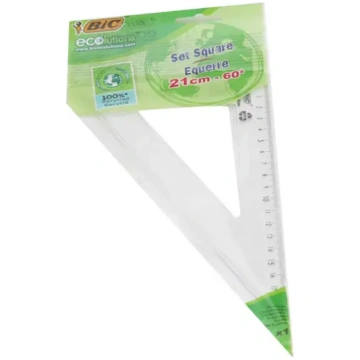 Bic 60° triangle ruler, 21 cm 200-09165