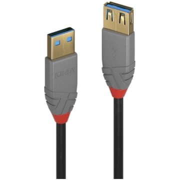 Lindy 1m USB 3.2 Type A Extension Cable, Anthra Li
