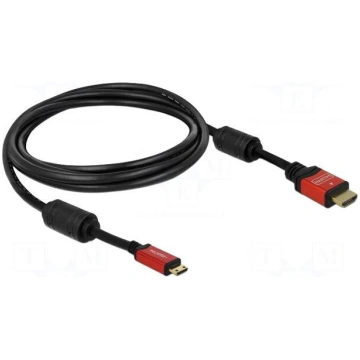 Cable | HDMI plug,mini HDMI plug | Len: 3m | black
