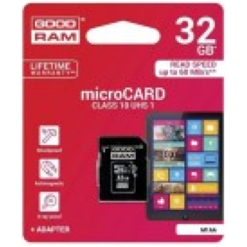 GoodRam 32GB Micro SDHC Card UHS-I class10 ar SD A