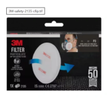 Putekļu filtrs 2135 pāris, apaļš, retail pack P3, 
