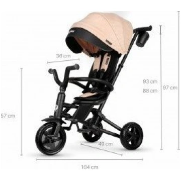 Qplay Qplay Rowerek Trojkolowy Nova Niello Khaki R
