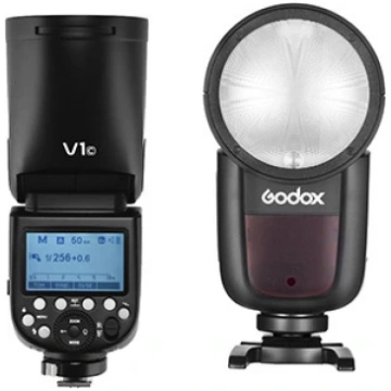 Godox apaļā zibspuldze V1 - TTL Li-ion - Canon