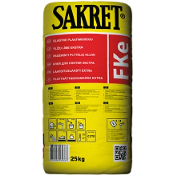 Sakret FKe (elastīga flīžu līme) 25 kg s-61