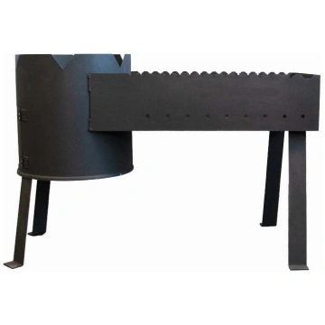 Kokogļu grils DM Grill Duetto, melna krās., 30 cm