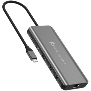 j5create JCD398 - mini-dock - USB-C 3.2 Gen 2 - 2