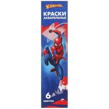 Medus akvarelis "Spiderman", 6 krāsas, kartona kas