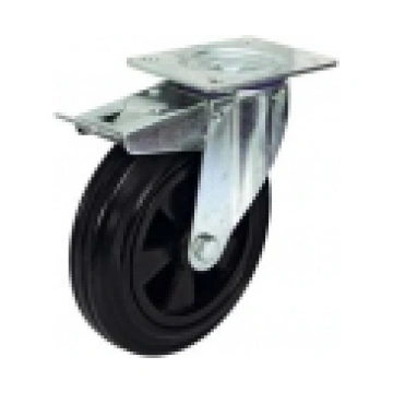 Turn. road wheel 100mm+brakes black