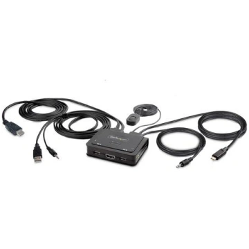 StarTech.com 2-Port Hybrid USB-C HDMI Cable KVM Sw