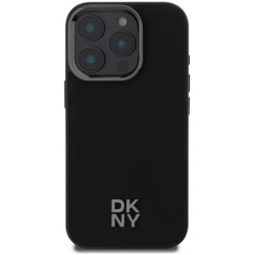 DKNY PU Leather Stack Logo Magsafe Case for iPhone