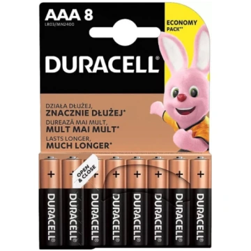 Alkālinas AAA baterijas Duracell Basic MN2400 — ie