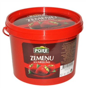 Ievārījums PŪRE zemeņu 410g spainītī