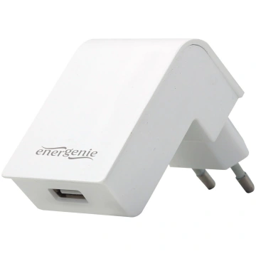 Telefona lādētājs Gembird, USB/AC/DC, balta krās