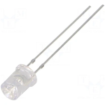 LED | orange | 5mm | 330÷500mcd | 120° | Front: re
