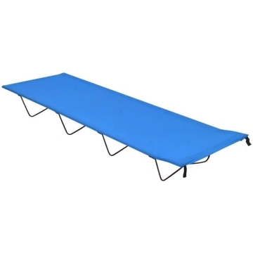 vidaXL kempinga gulta, 180x60x19 cm, zils oksforda