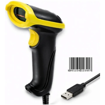 Qoltec barcode reader scanner | 1D | EAN | USB 508