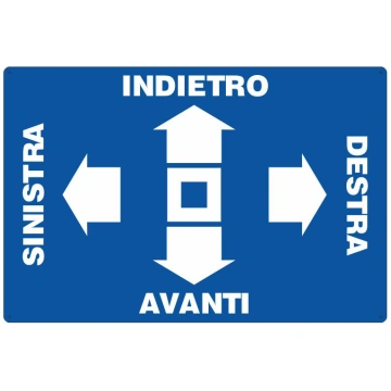 Cartello direzione comandi gru Segnaletica Centro 