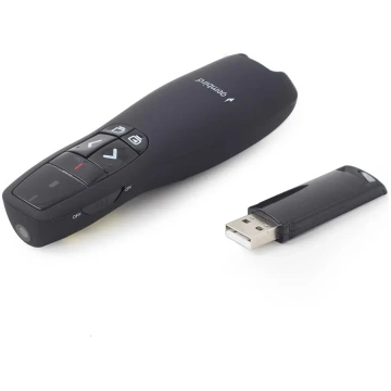 Wireless USB Presenter with laser pointer Black Ge
