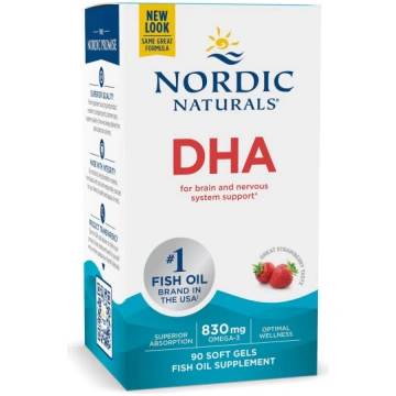 NORDIC NATURALS DHA Omega-3 eļļa (90 kapsulas)