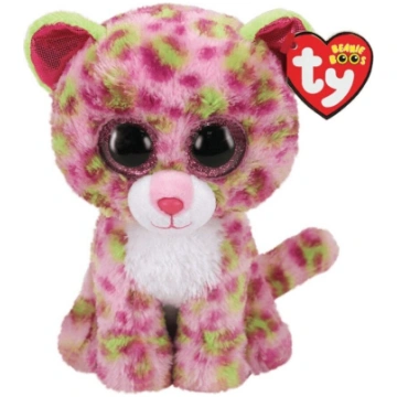 Mīkstā rotaļlieta TY Leopard, rozā krās., 15 cm