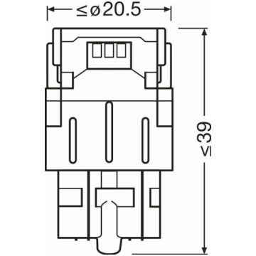 OSRAM 7515DRP-2BL - W21-5W LED AUTOLAMPAS 1.7 7515