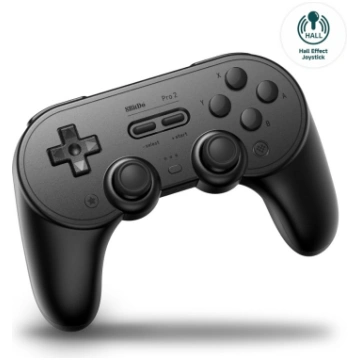 8BitDo PRO 2 Gamepad Hall Ed | Black