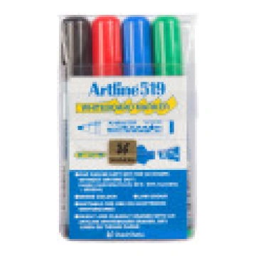 Artline tāfeles marķieris 519 4 komplekti [Whitebo
