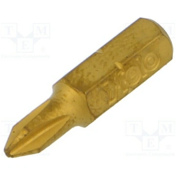 Screwdriver bit; Phillips; PH1; 1/4"; Overall len: