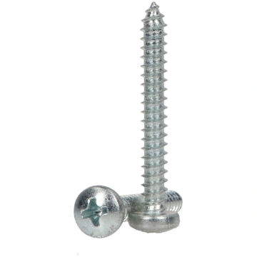 Self-tapping screw DIN 7981 ST4.2x25 galvanized wh