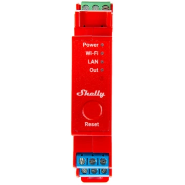 Shelly DIN Rail Smart Switch Pro 1PM with power me