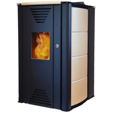 Granulu kamīns ThermoFLUX Interio 20 ar apkures pi