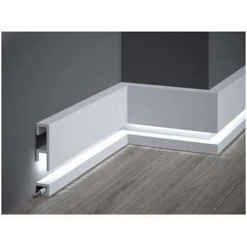 QL019/QL021 polisterēna grīdlīstes LED apgaismojum