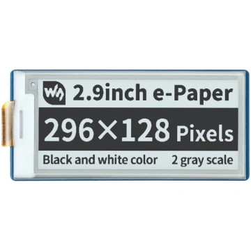 Display E-paper E-Ink, 2.9"" 296x128px, SPI, black