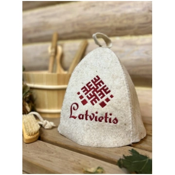 Pirts cepure Klassika ar izšuvumu [LATVIETIS]