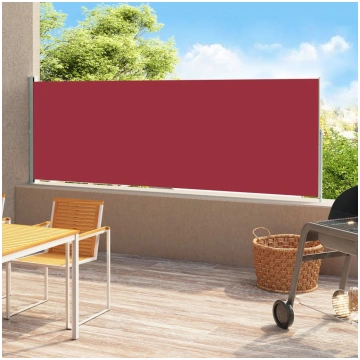 Izvelkama sānu markīze, 180x500 cm, sarkana