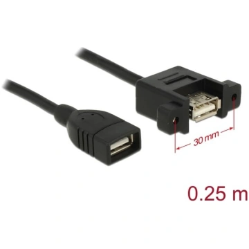 Delock Cable USB 2.0 Type-A female > USB 2.0 Type-