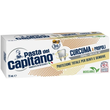 Zobu pasta PASTA DEL CAPITANO Turmeric & Propolis,