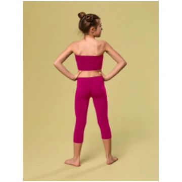 MEDIUM LENGTH GIRL’S LEGGINGS SANGRIA