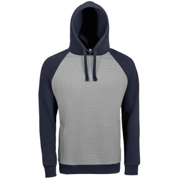 Unisex Seattle džemperis ar kapuci grey/navy - M /
