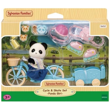 Sylvanian Families Cycle Skate Set - Panda Girl ( 