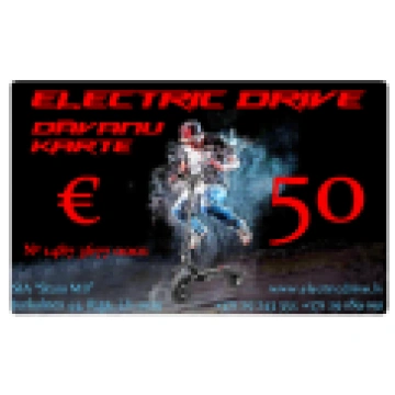 Dāvanu karte 50€ ELECTRIC DRIVE Dāvanu karte Dualt