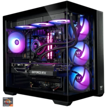 Thermaltake FTW RTX 5070 Ti Black, gaming PC black