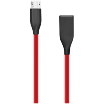 Silicone cable USB - Micro USB (red, 2m) Extra Dig