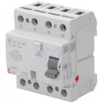 RCD breaker | Inom: 32A | Ires: 30mA | Poles: 4 | 