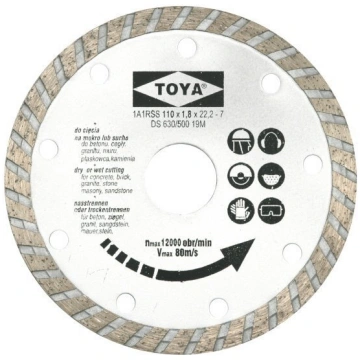 Dimanta griešanas disks Vorel Turbo 125mm