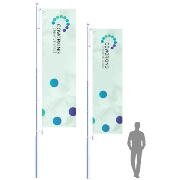 Alumīnija karogu masts SUPER 8,35m Pamatplāksne ar