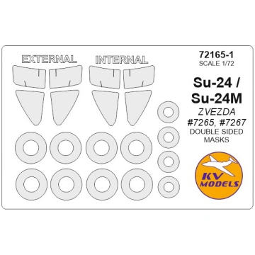 Su-24 / Su-24M (ZVEZDA) - Double sided + wheels ma